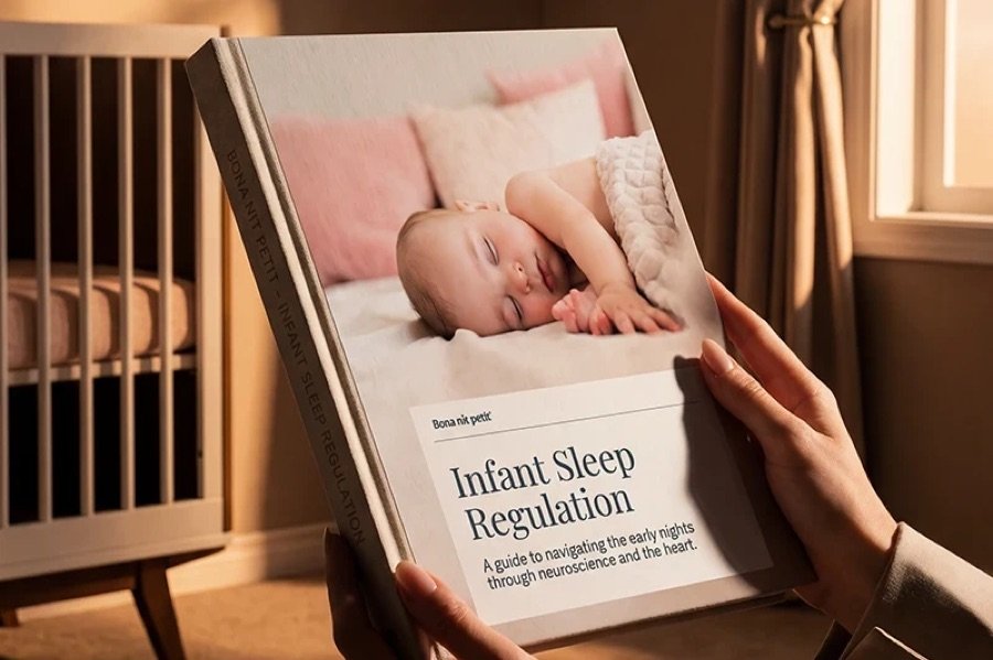 Landing de Bona Nit Petit para descargar una guía de regulación del sueño infantil