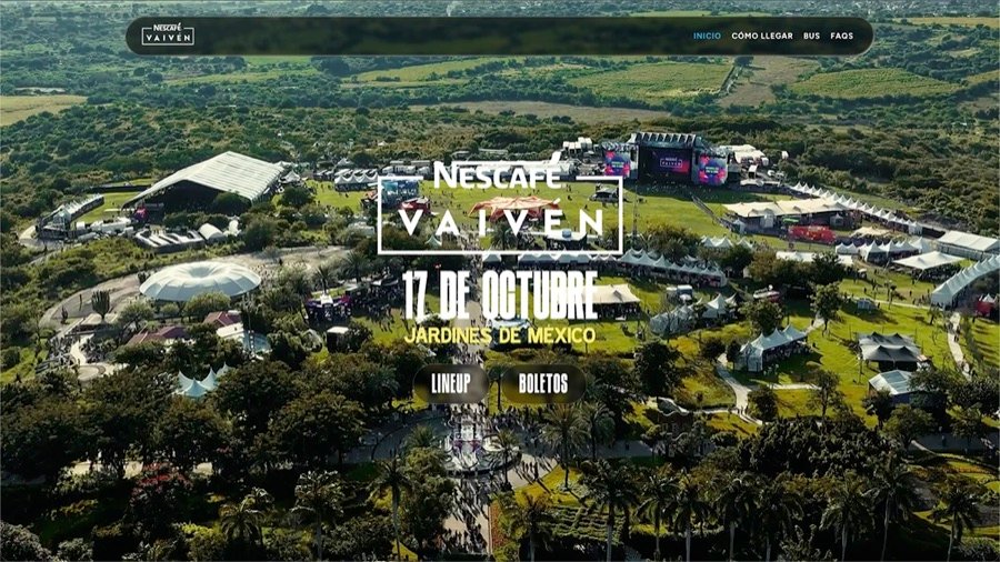 Sitio oficial del Festival Nescafé Vaivén